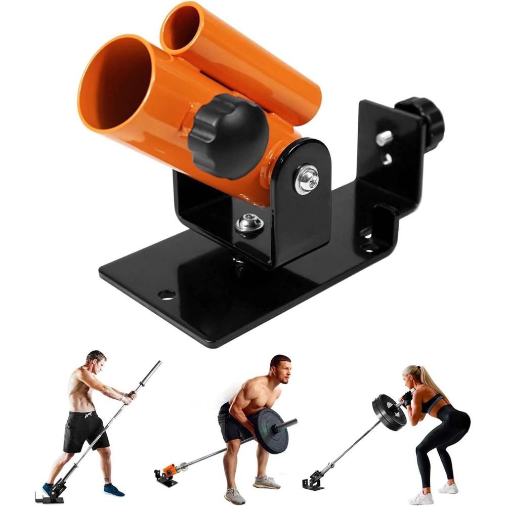 Yes4All Exercise Machine Adjustable T Bar Row Attachment, D Row Handle/Landmine Handle Attachment with Textured Rubber Handles