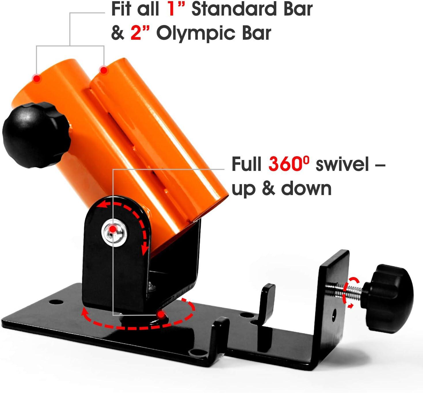 Yes4All Exercise Machine Adjustable T Bar Row Attachment, D Row Handle/Landmine Handle Attachment with Textured Rubber Handles