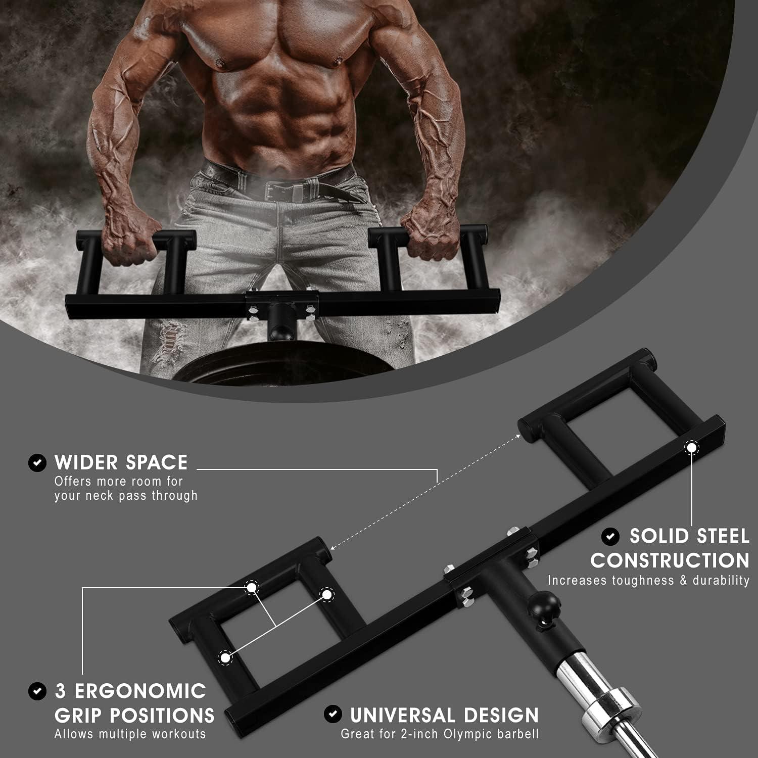 Yes4All Viking Press and T-bar Row Plate Insert, Heavy-Duty Steel Landmine for Barbell, Fit 2-inch Olympic Barbell