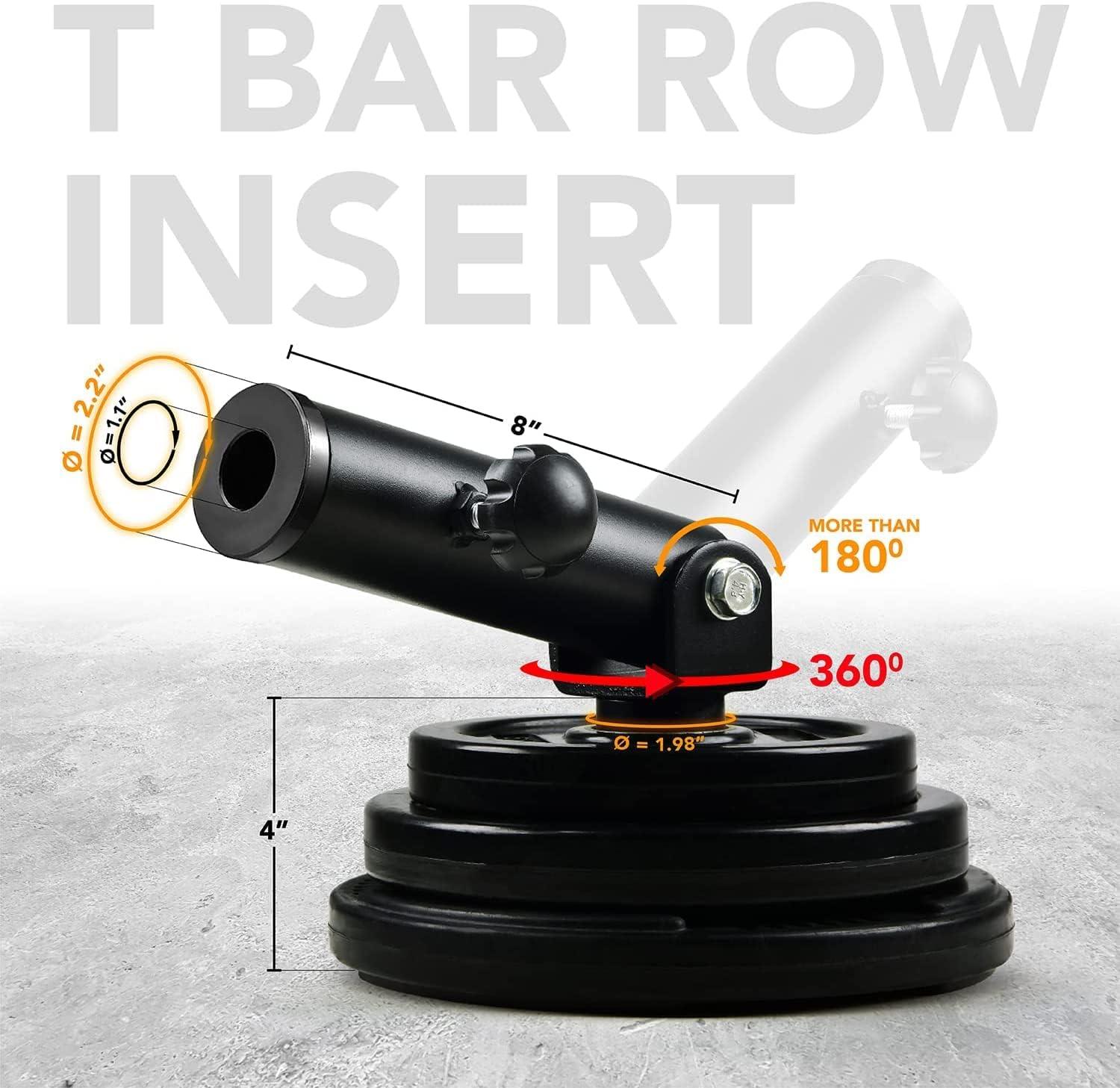 Yes4All Viking Press and T-bar Row Plate Insert, Heavy-Duty Steel Landmine for Barbell, Fit 2-inch Olympic Barbell