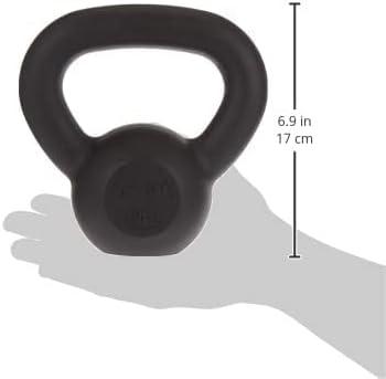 Yes4All Cast Iron Kettlebell, Strength Training Kettlebells 5-80 Lb (5,10,15,20,25,30,35,40,45,50,60,70,80 Lb) for Full Body Workout, Push up, Strength Training – Single & Kettlebell Set of 2 for Men(B.Black 10lbs)