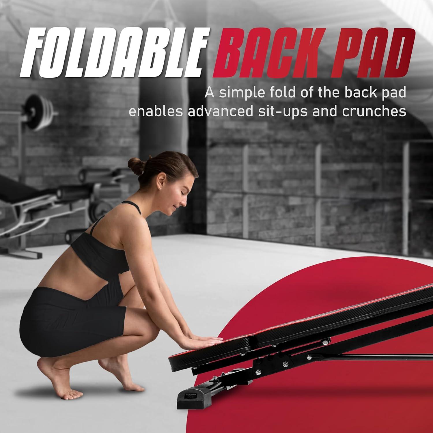 Yes4All Multi-Functional Workout Bench, Sit Up Bench, Weight Bench, Roman Chair & Back Extension for Core Training