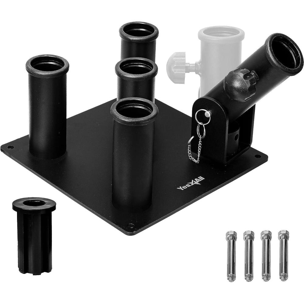 Yes4All 2-IN-1 220lbs Barbell Holder with T-Bar Row Platform 1-Inch Adapter, Barbell Stand Holder with Landmine Base for Rack