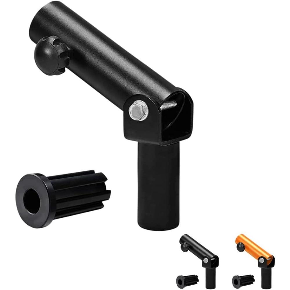 Yes4All T-Bar Row Plate Post Insert Landmine Attachment – Fit 1″ & 2 Olympic Bars – Full 360° Swivel & Easy to Install(I. Black T-bar row Insert)