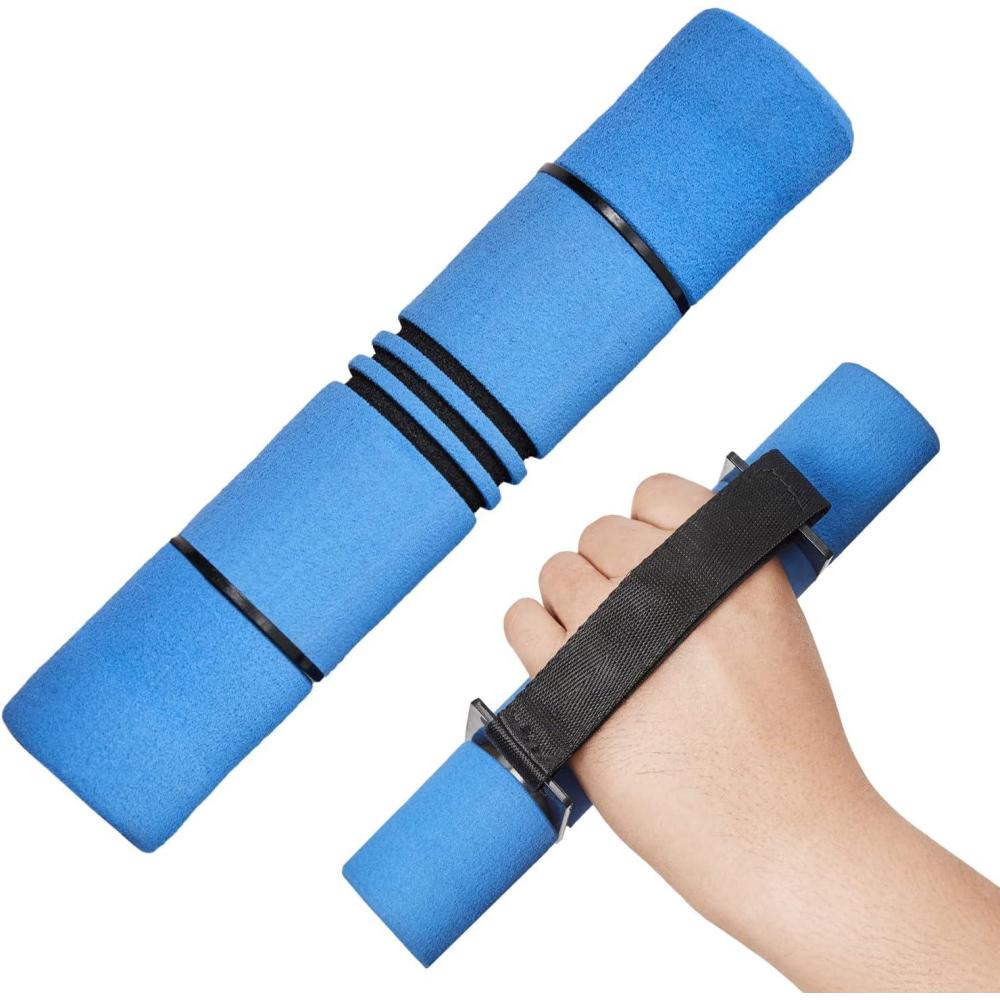 Yes4All Adjustable Dumbbell Hand Weights Set Of 2 Perfect for Women’s Walking or Travel Exercise with Adjustable Straps, Foam Cover, and Color Coded Weight (2lbs, 3lbs or 4lbs), Anti Slip(Set of Hand Weights – 4LBS – Blue)