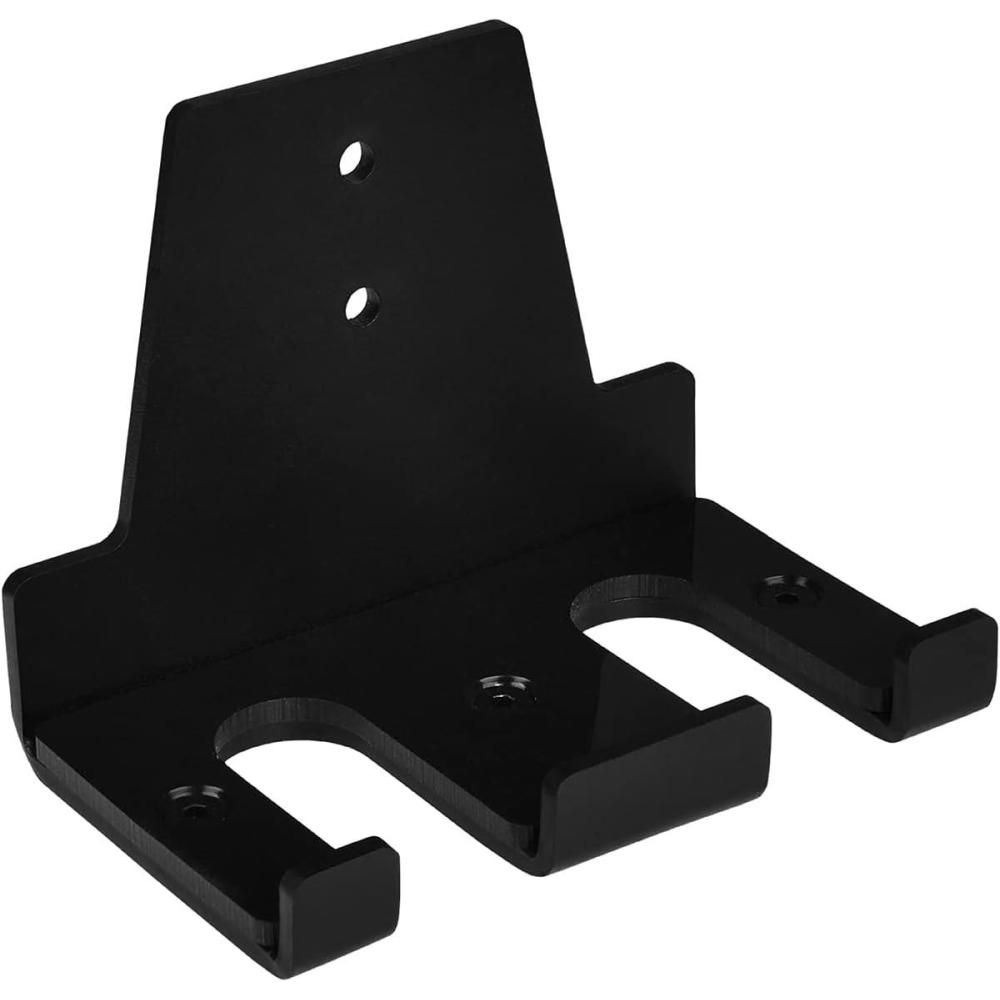 Yes4All Vertical Wall Mounted Olympic Barbell Holder, Barbell Storage Rack, Hanging Barbell Rack for Home Fitness Equipment(C. Black Vertical Wall Mounted 2 Bar)