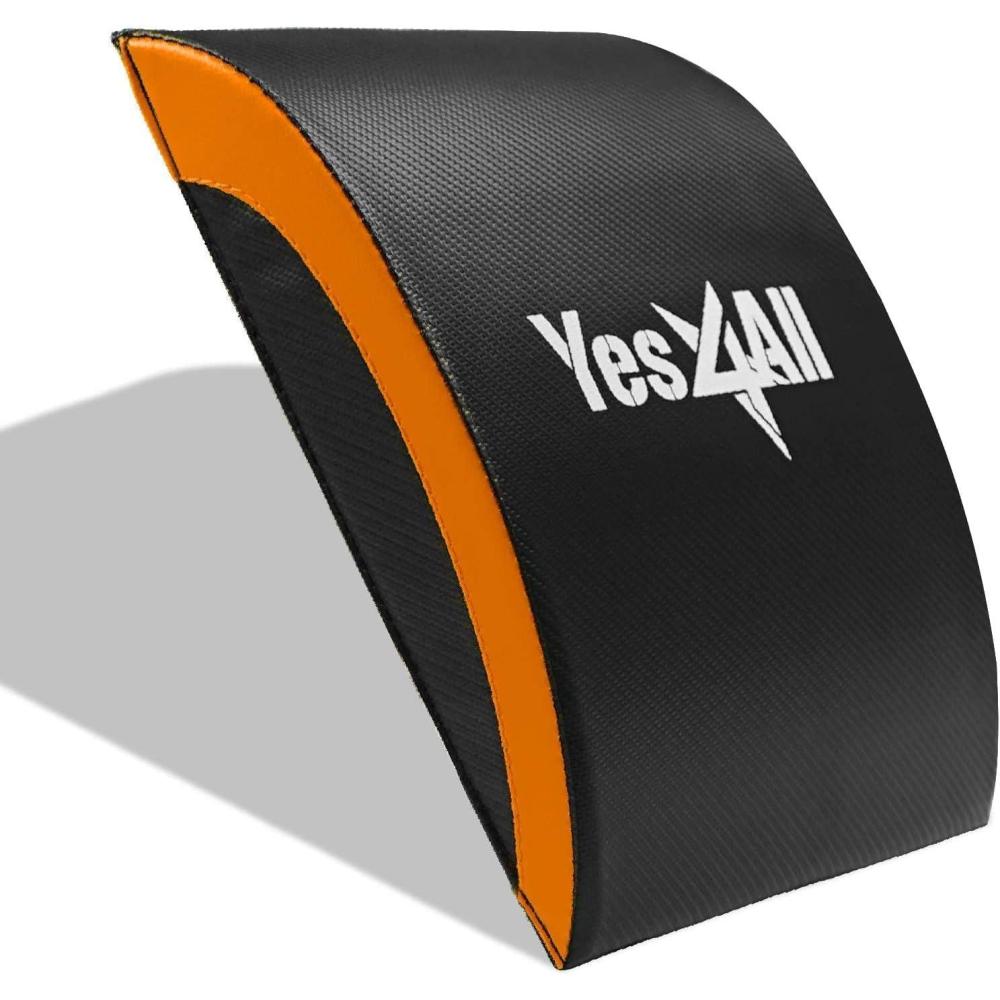 Yes4All Abdominal Exercise Pads, Foldable Ab Workout Equipment for Home Gym Core Training & Back Stretching, Sit Up Mat for Floor Exercises(C1. Orange)