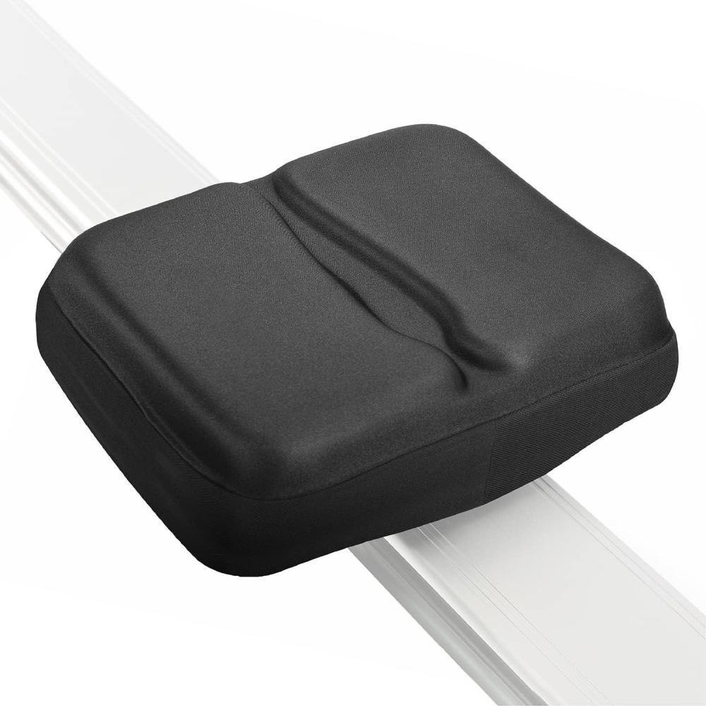 Yes4All Rowing Machine Seat Cushion Good with Non-Slip, Silicon Cooling Gel Seat Cover, Groove Design, Custom Fit Comfort, Black(A. Standard)