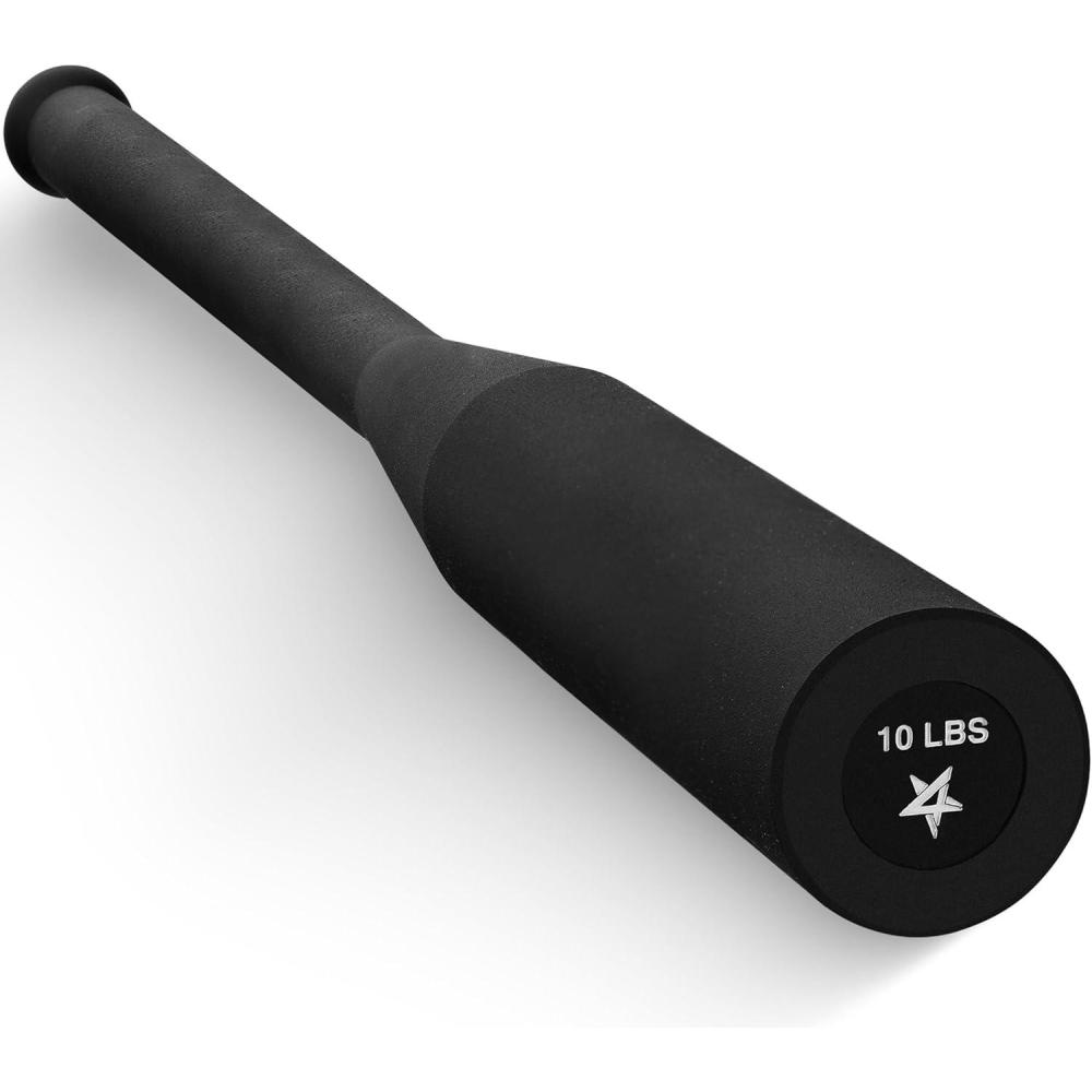 Yes4All Indian Clubs, Durable Steel Club for Training & Rotational Strength, Weighted Club for Grip, Forearm & Functional Exercise, Fitness Clubs Available in 5, 10, 15 LB & Combo Sets(10 LB)