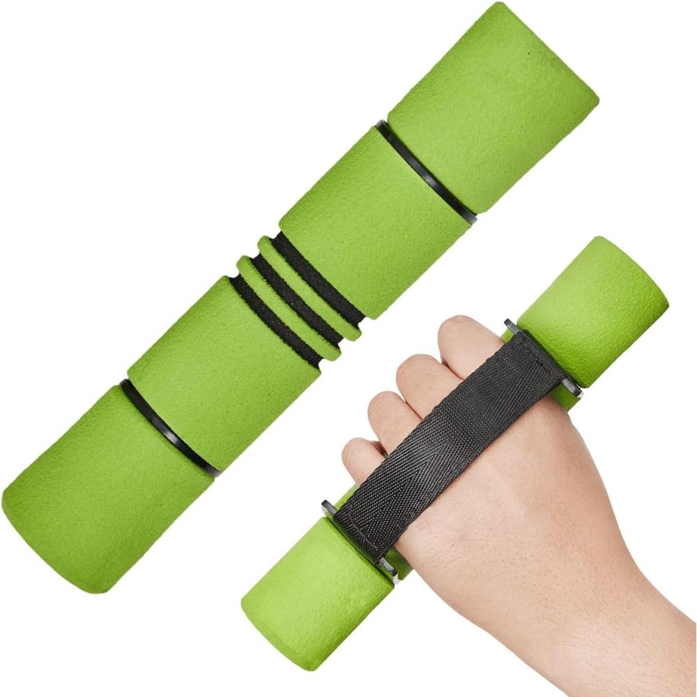 Yes4All Adjustable Dumbbell Hand Weights Set Of 2 Perfect for Women’s Walking or Travel Exercise with Adjustable Straps, Foam Cover, and Color Coded Weight (2lbs, 3lbs or 4lbs), Anti Slip(Set of Hand Weights – 3LBS – Green)