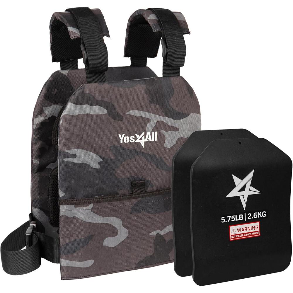 Yes4All Adjustable Weighted Vest 14-20Lbs for Men & Women, Strength Training Weight Vests, Weighted vest for Walking, Running