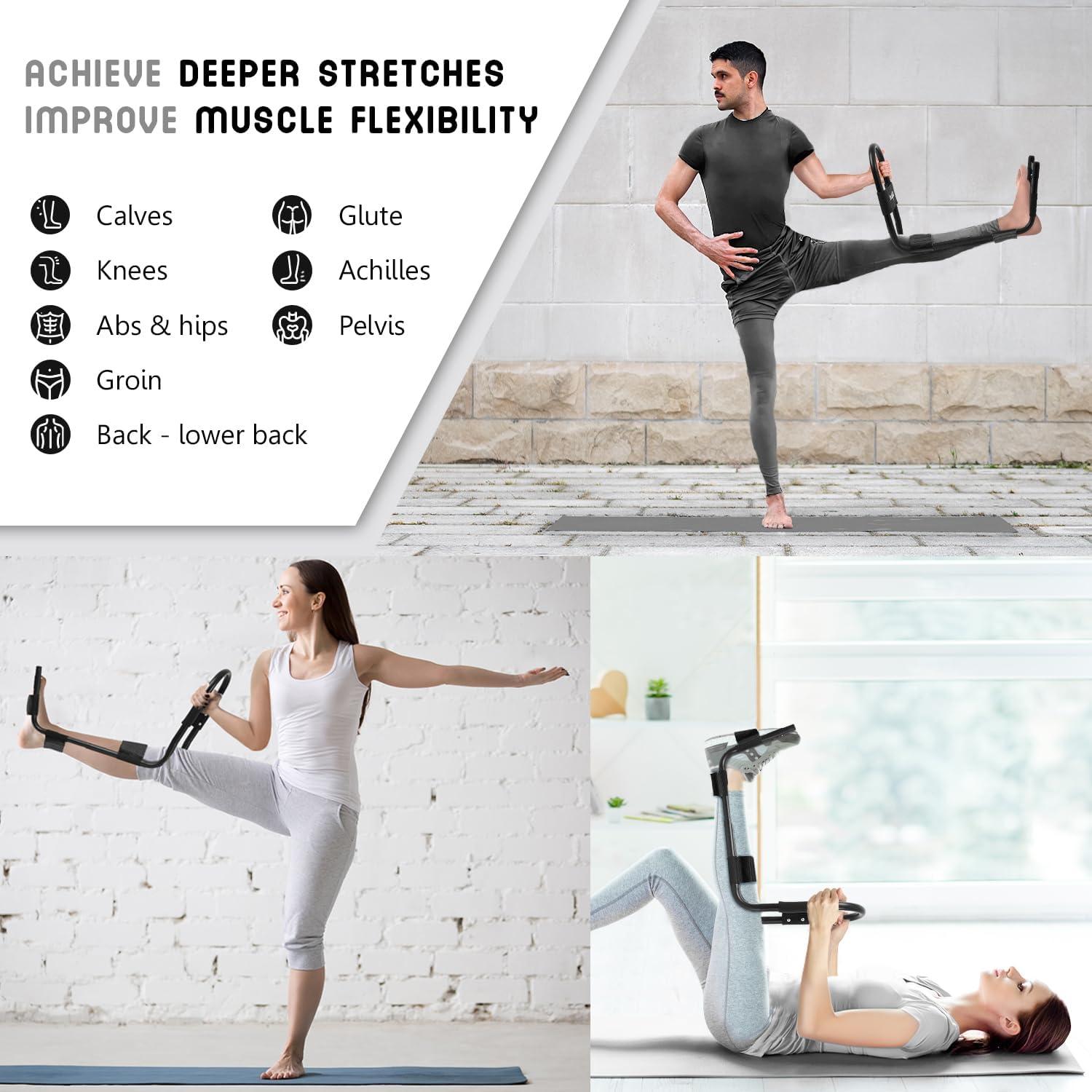 Yes4All Original Hamstring Stretcher Device – Adjustable & Portable Hamstring & Calf Stretcher Reduces Pain & Provides Deep Knee Stretch