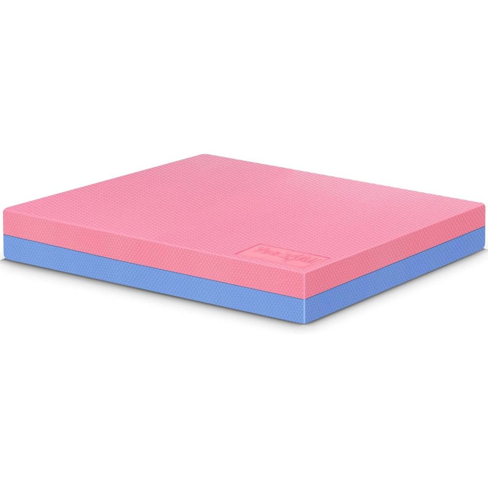 Yes4All Balance Pad, Nonslip TPE Foam Balance Pad with Upgraded Sizes – L, XL, XXL Balance Mat for Fitness, Yoga & Stability Training – Multicolor Options(I.Rose Quartz/Serenity – L Thick – 15 5″ x 13 5″ x 2 4″)