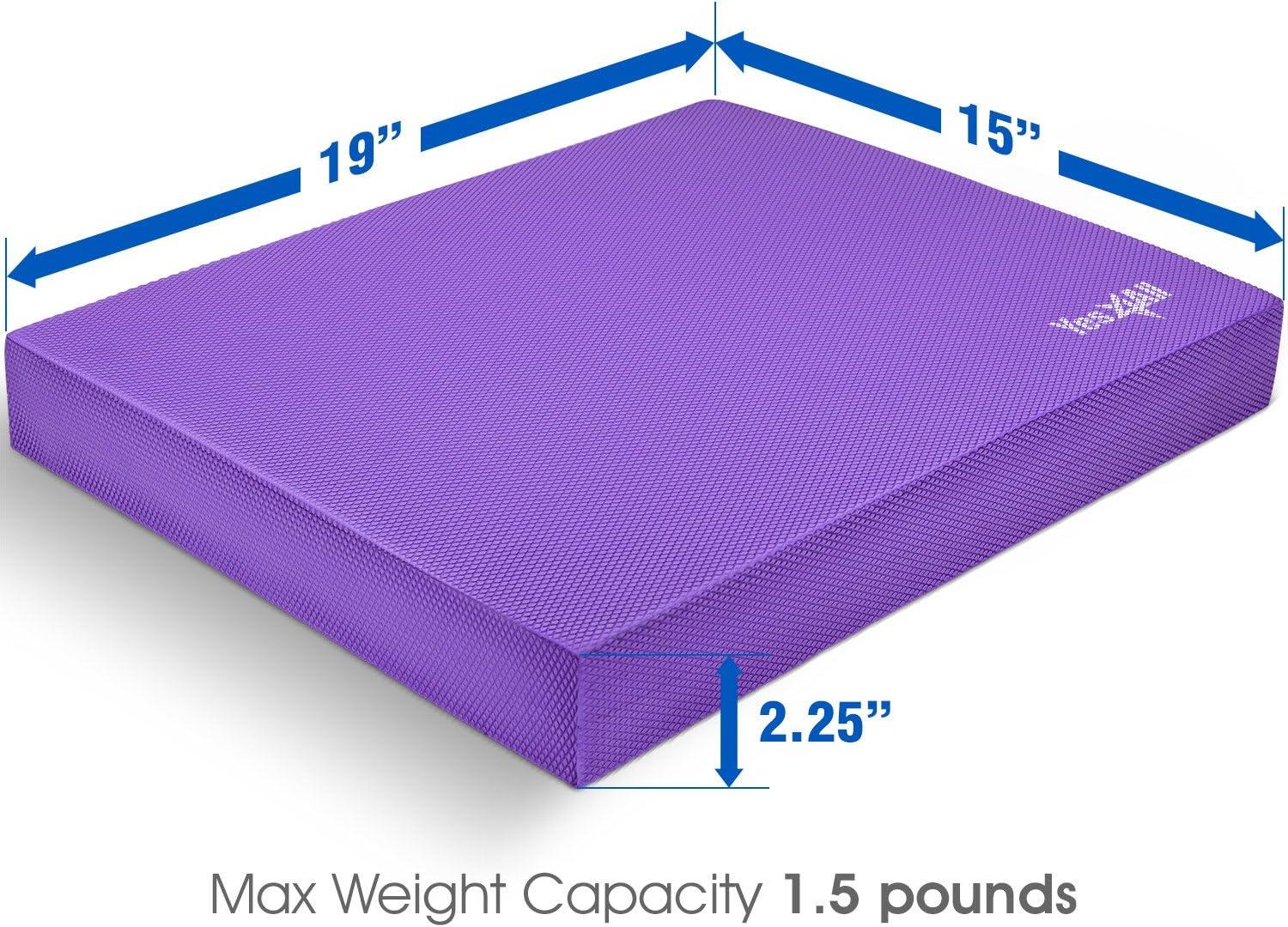 Yes4All Balance Pad, Nonslip TPE Foam Balance Pad with Upgraded Sizes – L,XL,XXL Balance Mat for Fitness, Yoga & Stability Training – Multicolor Options(C. Blue)