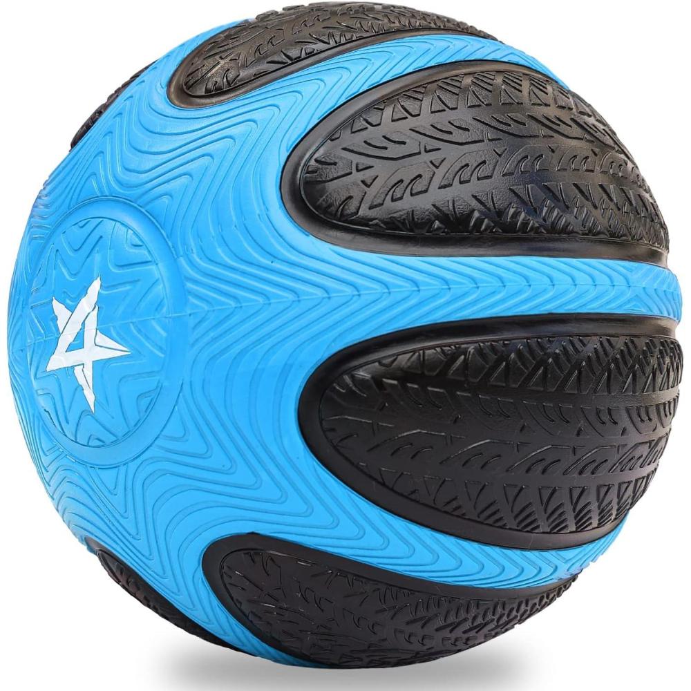 Yes4All 6/8/10/12LB Color-Coded Weighted Medicine Ball with Non-Slip Grip Rubber for Workout, Core Strength Exercises, Balance Training, and Throwing(D. 12LB)