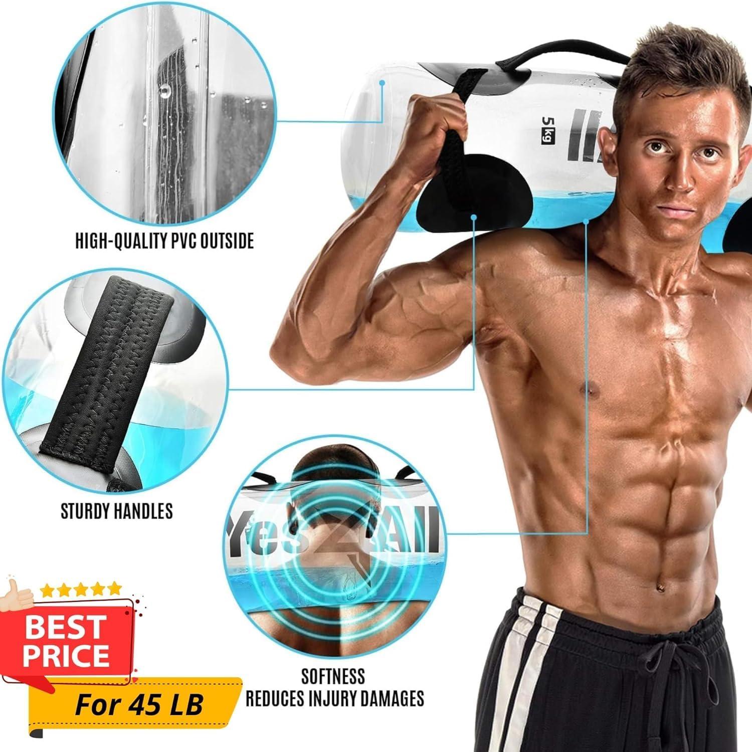 Yes4All Combo Adjustable Weighted Aqua Bag + Ring Toss Yard Game