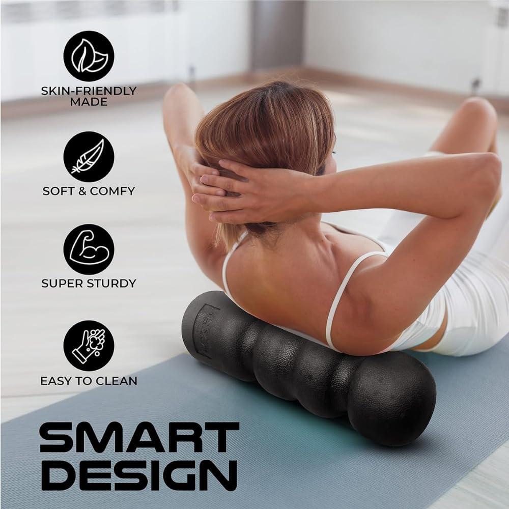 Yes4All Sandbags for Working Out, Unfilled Sand Bags for Weight Training with Handles, Combo Adjustable Workout Bag (50-125 LB) & Epp Wave Foam Roller