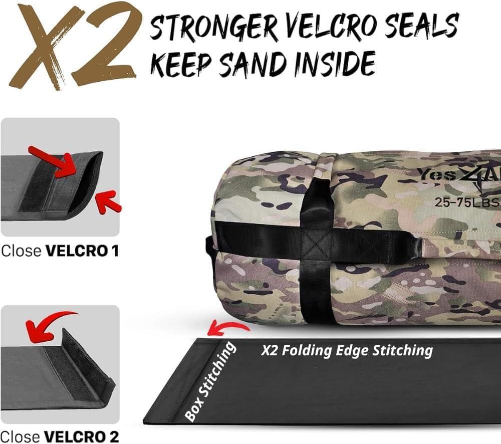 Yes4All Combo Workout Sandbag Black L + Ring Toss Shot Ladder