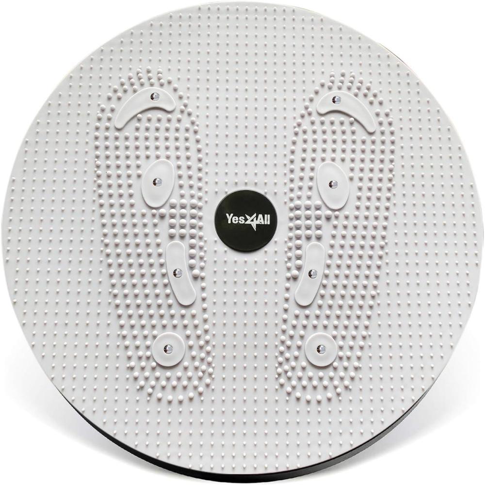 Yes4All Ab Twister Board, 15 inch XXL, Waist Twisting Disc,Twisting Stepper for Aerobic Exercise, Full Body Toning Workout, Noise-Free, 2pcs in a Box(Grey)