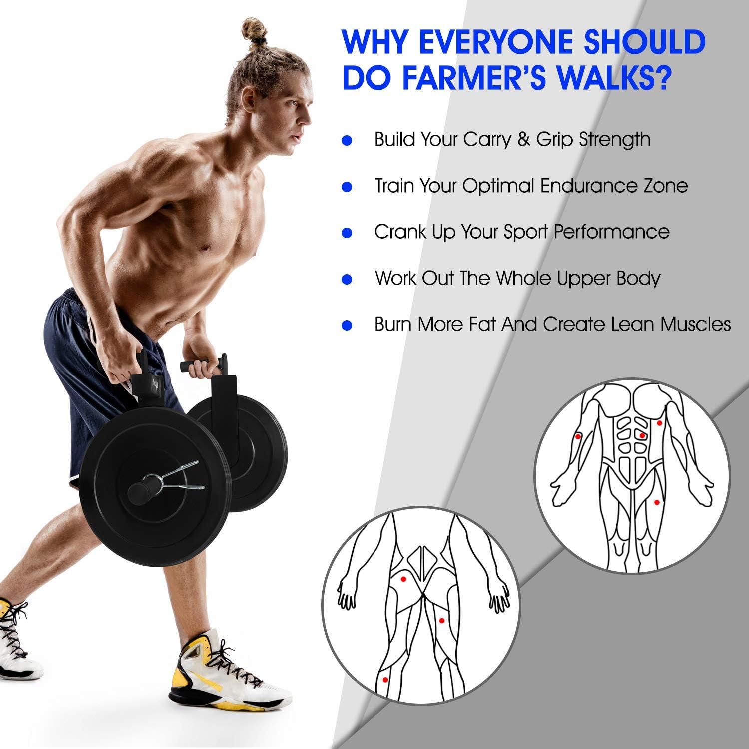 Yes4All Body Building Workouts(1. Farmers Walk Handles)