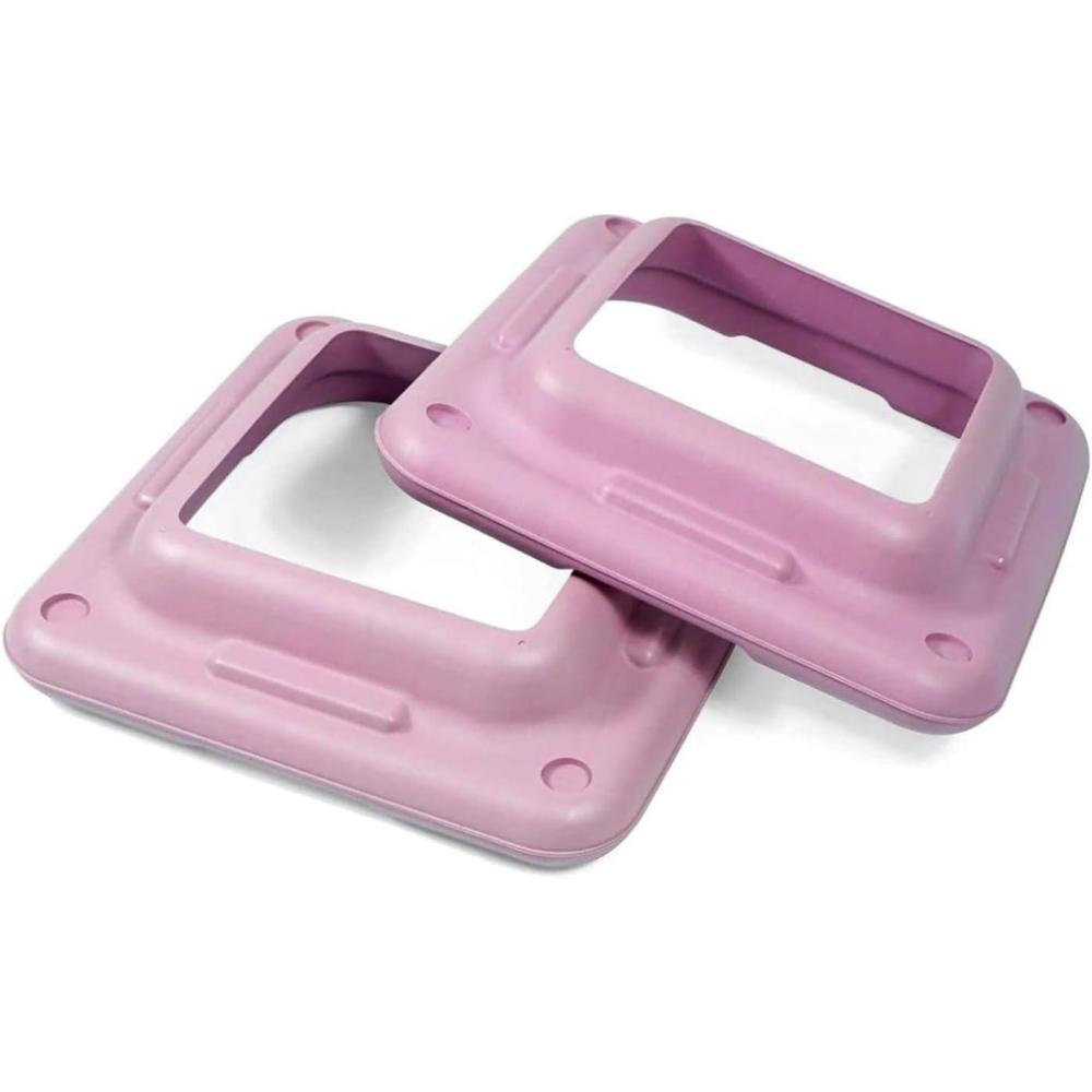 Yes4All 16″x16″ Extra Adjustable Risers for Aerobic Exercise Workout Step Platform (Pair) – Not Included Aerobic Step Platform(B. Pastel Pink – One Pair)