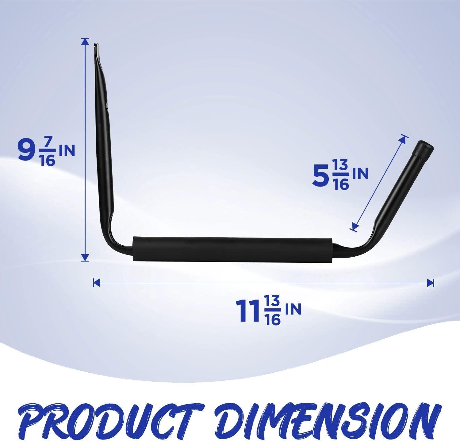 Yes4All Heavy Duty Surfboard/Kayak Wallmount Rack/Garage Storage Heavy Duty Hooks/Indoor and Outdoor Canoe, Bike Kayak Storage Hook